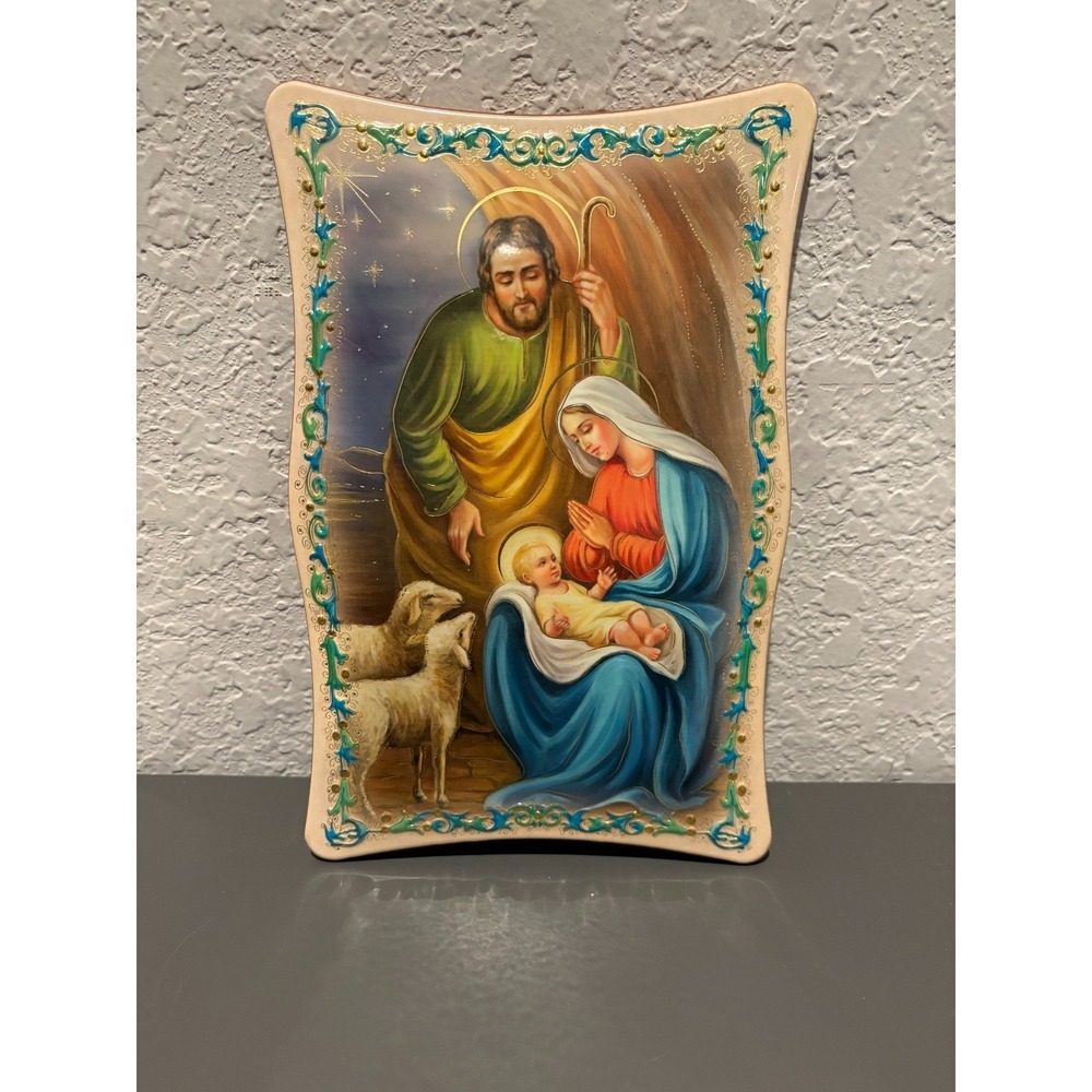 Vintage Fars Holy Family Plaque - Wall Hanging - Made in Italy